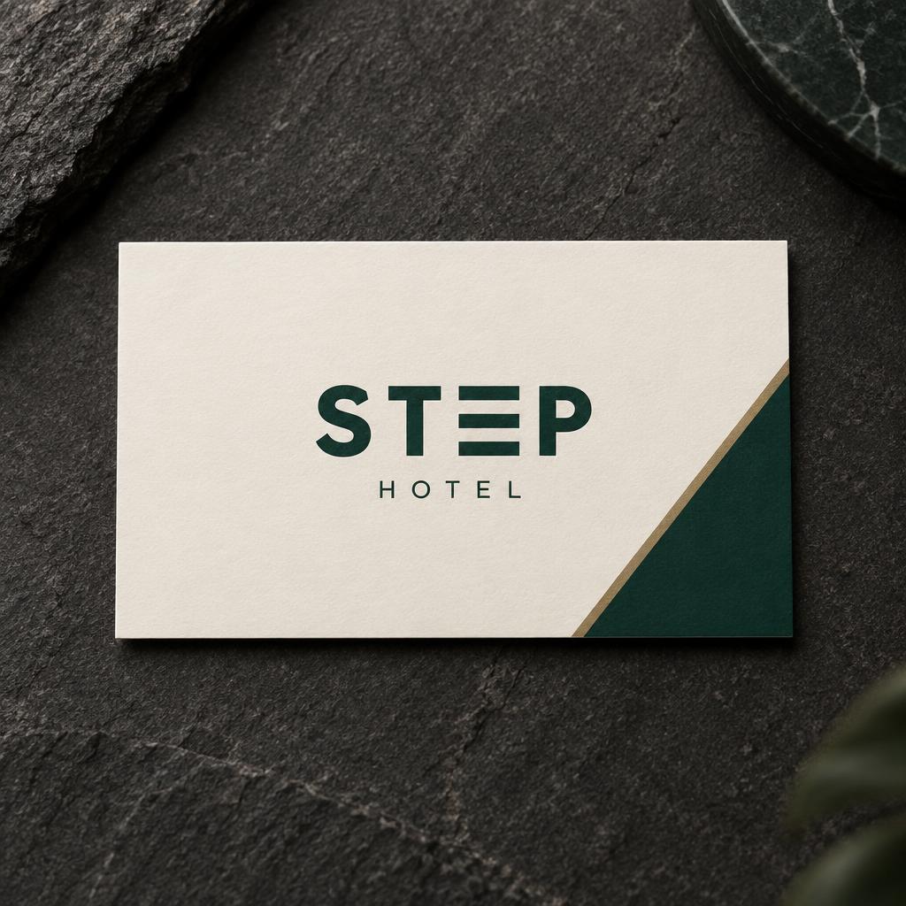 STEP Hotel — Business card — front