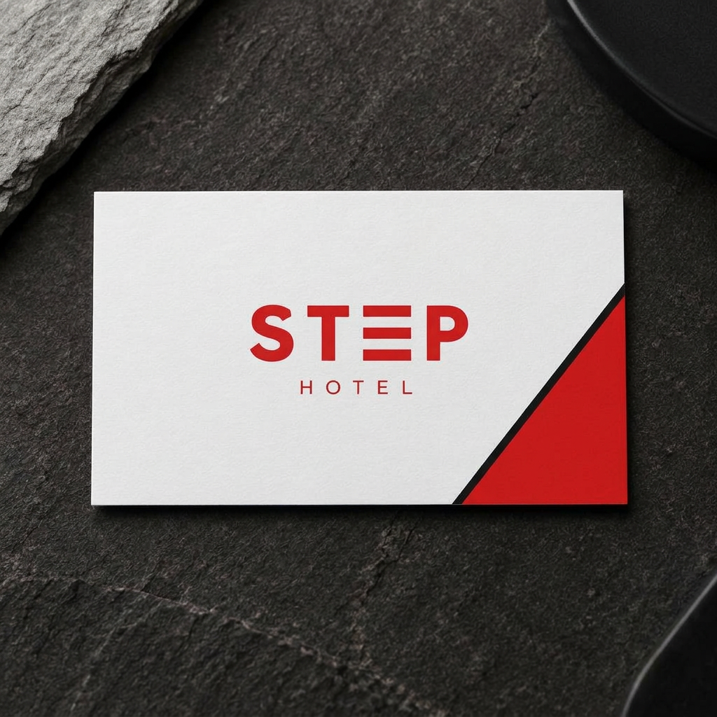 STEP Hotel — Business card — front