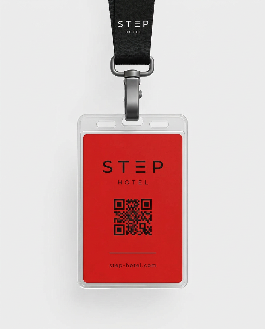 STEP Hotel — ID card — back